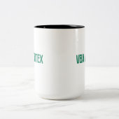 VBA Vortex | Excelマクロ自動化エキスパートデザイン ツートーンマグカップ (中央)