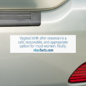 VBAC: 、適度安全、適切バンパーのステッカー バンパーステッカー (車上)