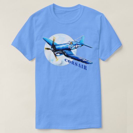 Vbath F4Uコルセア第2次世界大戦アメリカン・ファイター Tシャツ (デザイン正面)