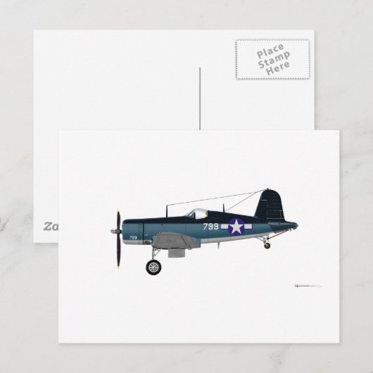 Vbath F-4Uコルセア799 ポストカード (正面/裏面)