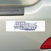VBB_logoのビーガンのボディビル バンパーステッカー (車上)
