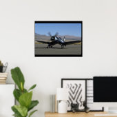 Vbed F4U Corsair, 離れ Front_WWII飛行機 ポスター (ホームオフィス)