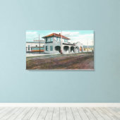 VBN RR電車庫の外観 キャンバスプリント (インサイチュ (ウッドフロア))