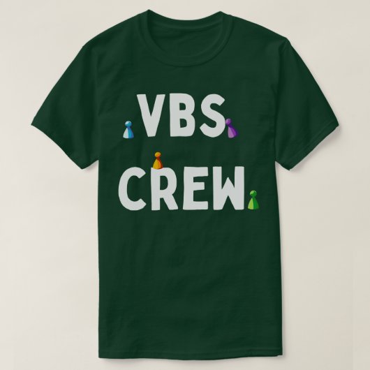 VBSクルーバケーションバイブルスクールゲームピーステーマ Tシャツ (デザイン正面)