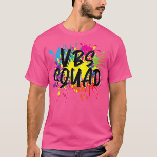 VBSスクワッドバケーションバイブルスクールI Love 絵を描 Splat Tシャツ