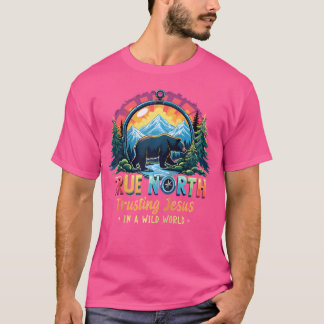 Vbs 2025 トゥルー・ノース イエスへの信頼 キリスト教の夏 tシャツ