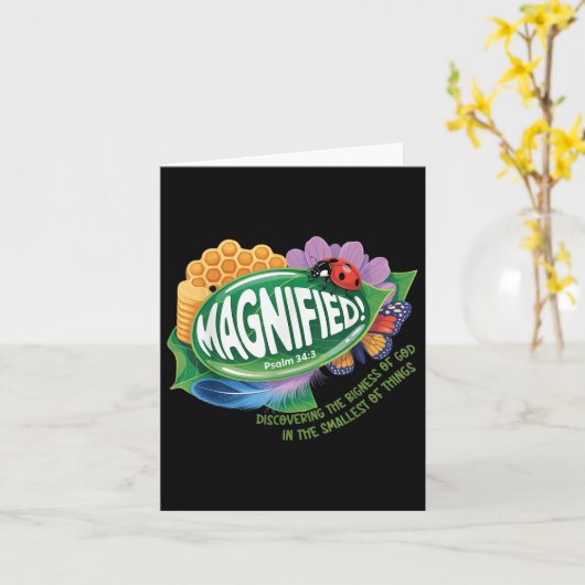 Vbs 2025 Magnified Smallest Insects Adventure Vbs  カード (黄色い花)