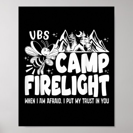 Vbs Camp Firelight Vbs 2024 バイブル学校サマーキャンプ ポスター (正面)