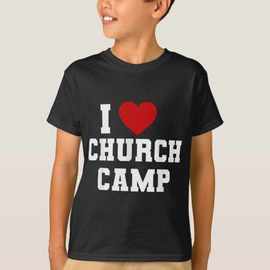 VBS I Love Church Camp Christian Church Bible Scho Tシャツ (正面)