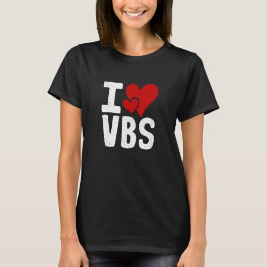 VBS I Love Vacation Bible School Christian VBS Chu Tシャツ (正面)