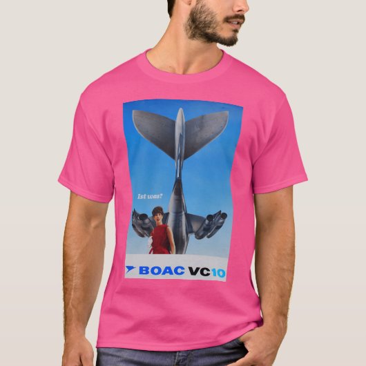 Vc 10ヴィンテージ旅行ポスター tシャツ (正面)