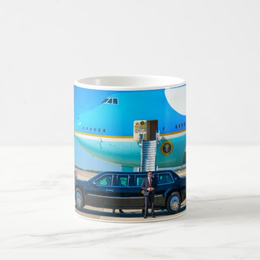 VC-25A(747-200B)と「THE BEAST」 コーヒーマグカップ (中央)