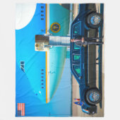 VC-25A(747-200B)と「THE BEAST」 フリースブランケット (正面)