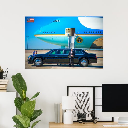 VC-25A(747-200B)と「THE BEAST」 ポスター (ホームオフィス)