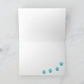 VCAの獣医の病院の挨拶状 カード (内部)