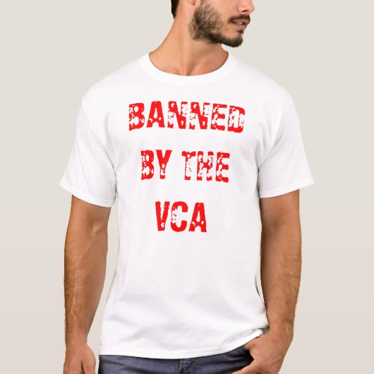 VCAのTシャツによって禁止される Tシャツ (正面)
