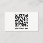 vCard QRコード名刺 名刺 (裏面)