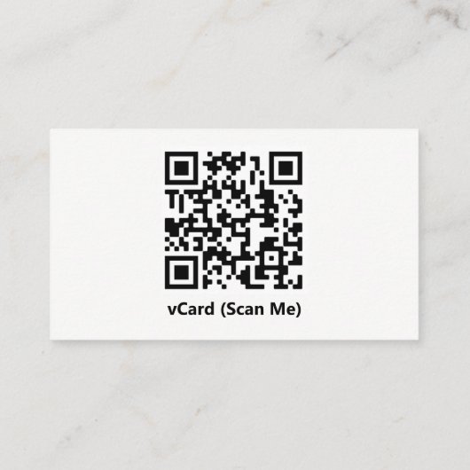 vCard QRコード名刺 名刺 (裏面)