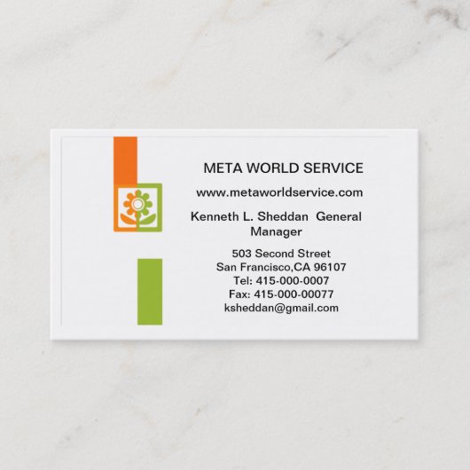 VCard QR-CODE 名刺 (正面)