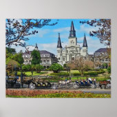 VCathedral, Jackson Square, New Orleans Poster ポスター (正面)