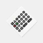VCRボタン付きテレビリモコン   スタンダードカクテルナプキン (角)
