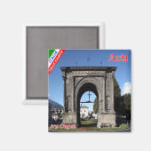 VDA003 AOSTA, ARCH OF AUGUSTUS,イタリア,冷蔵庫 マグネット (正面/裏面)