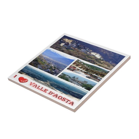 VDA006 VALLE D'AOSTA I Love, Mosaic, タイル (側面)