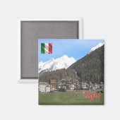 VDA031 COGNE, Aosta Valley，イタリア，冷蔵庫 マグネット (正面/裏面)