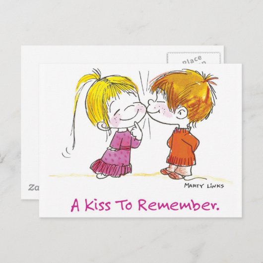 VDA-001第1キス ポストカード (正面/裏面)