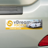 vDreamのバンパーステッカー(黄色) バンパーステッカー (車上)
