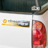 vDreamのバンパーステッカー(黄色) バンパーステッカー (トラック上)