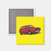 VDUBゴルフGTI MK1レッドマグネット マグネット (正面/裏面)