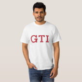 VDUB GTIのバッジ(赤銀)のTシャツ Tシャツ (正面フル)