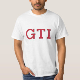 VDUB GTIのバッジ(赤銀)のTシャツ Tシャツ