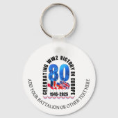 VE DAY 80th Anniversary Victory in Europe第2次世界大戦 キーホルダー (正面)