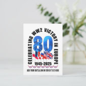 VE DAY 80th Anniversary Victory in Europe第2次世界大戦 シーズンポストカード (スタンド正面)