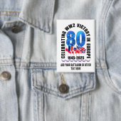 VE DAY 80th Anniversary Victory in Europe第2次世界大戦 缶バッジ (インサイチュ)