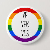 Ve Ver Vis代名詞 缶バッジ (正面)
