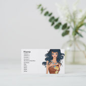 Vector_美しい_-0005、名前、住所1、住所… 名刺 (スタンド正面)