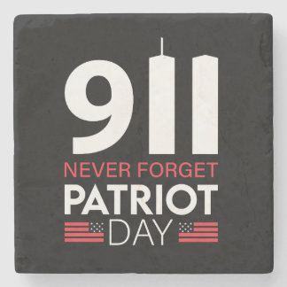Vector 9-11はパトリオ忘れットの日のTシャットを決して使用しない ストーンコースター
