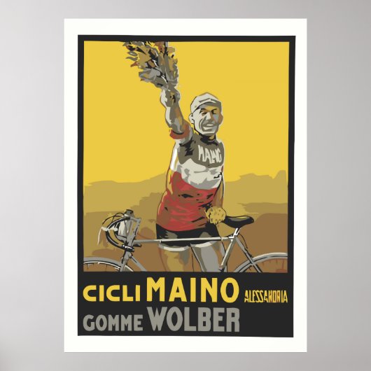Vector Art、サイクリング、チャンピイタリアンオン1920 ポスター (正面)