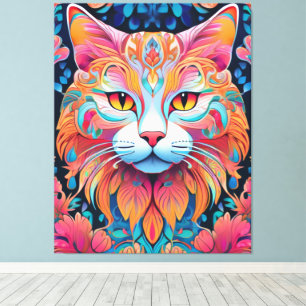 Vector Cat Canvas Print キャンバスプリント