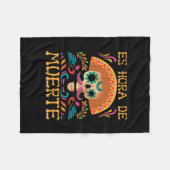 Vector dia de los muertos t-shirtデザインテンプレート, フリースブランケット (正面(横))