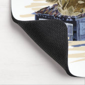 Vector duck family illustration マウスパッド (コーナー)