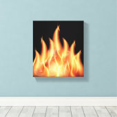 vector-flames1 – ブラックオランを誘う熱い炎 キャンバスプリント (インサイチュ (ウッドフロア))