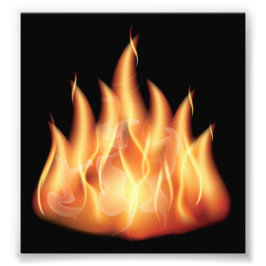 vector-flames1 – ブラックオランを誘う熱い炎 フォトプリント