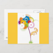 vector_flower ポストカード (正面/裏面)