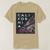 Vector Illustration Theme Surf Rider Tシャツ (デザイン正面)