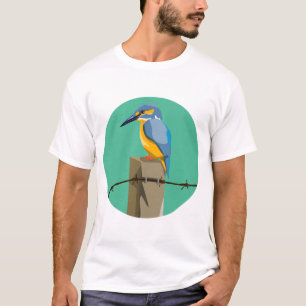 Vector kingfisher NZ bird Tシャツ