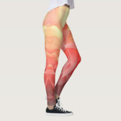 Vector Ombre Fluid Coral Flame Leggings レギンス (右)